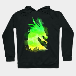 Dragon Watercolor Forest Hoodie